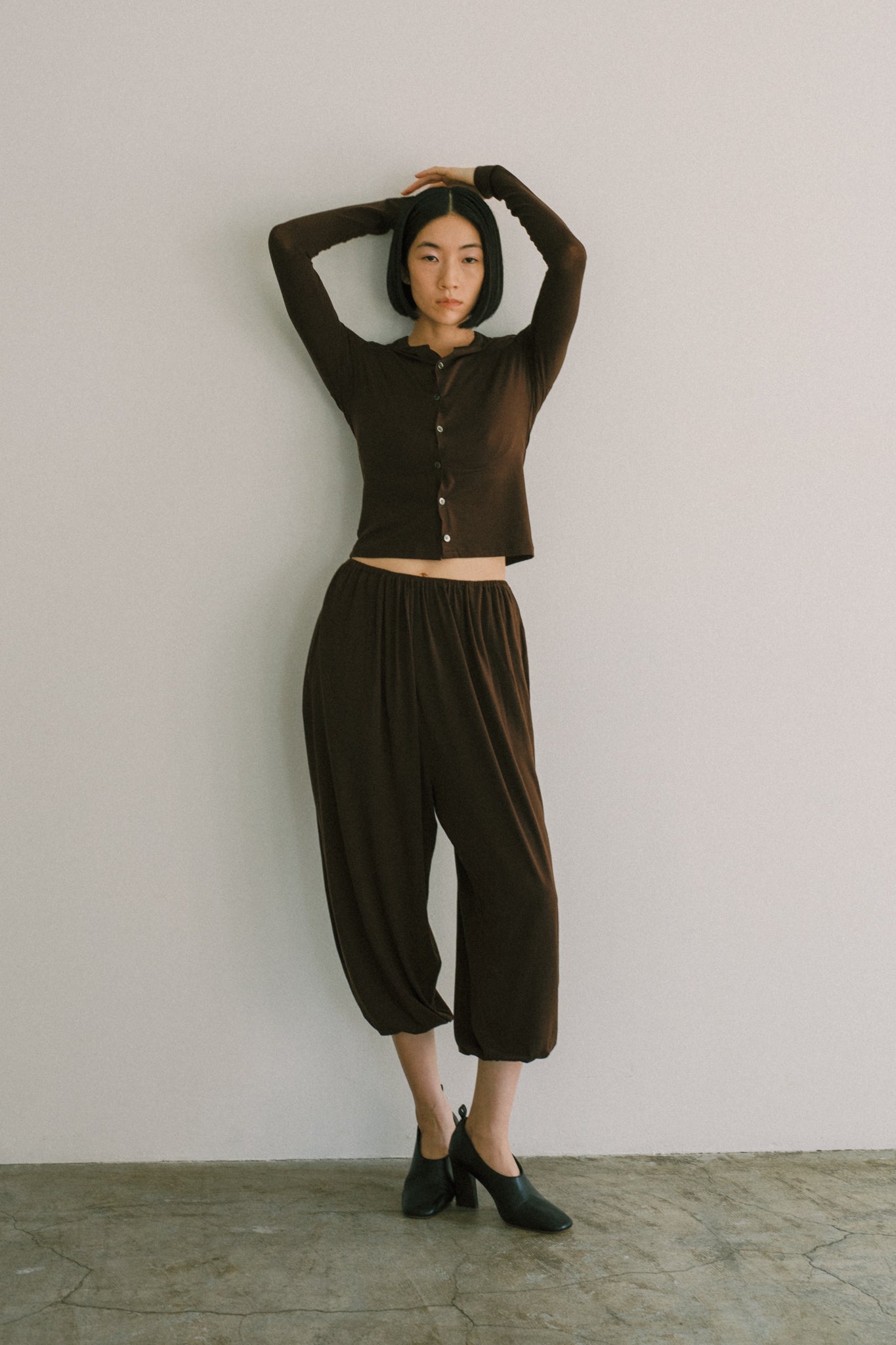 Eucalyptus Jersey Ankle Balloon Pants (ls72654P)
