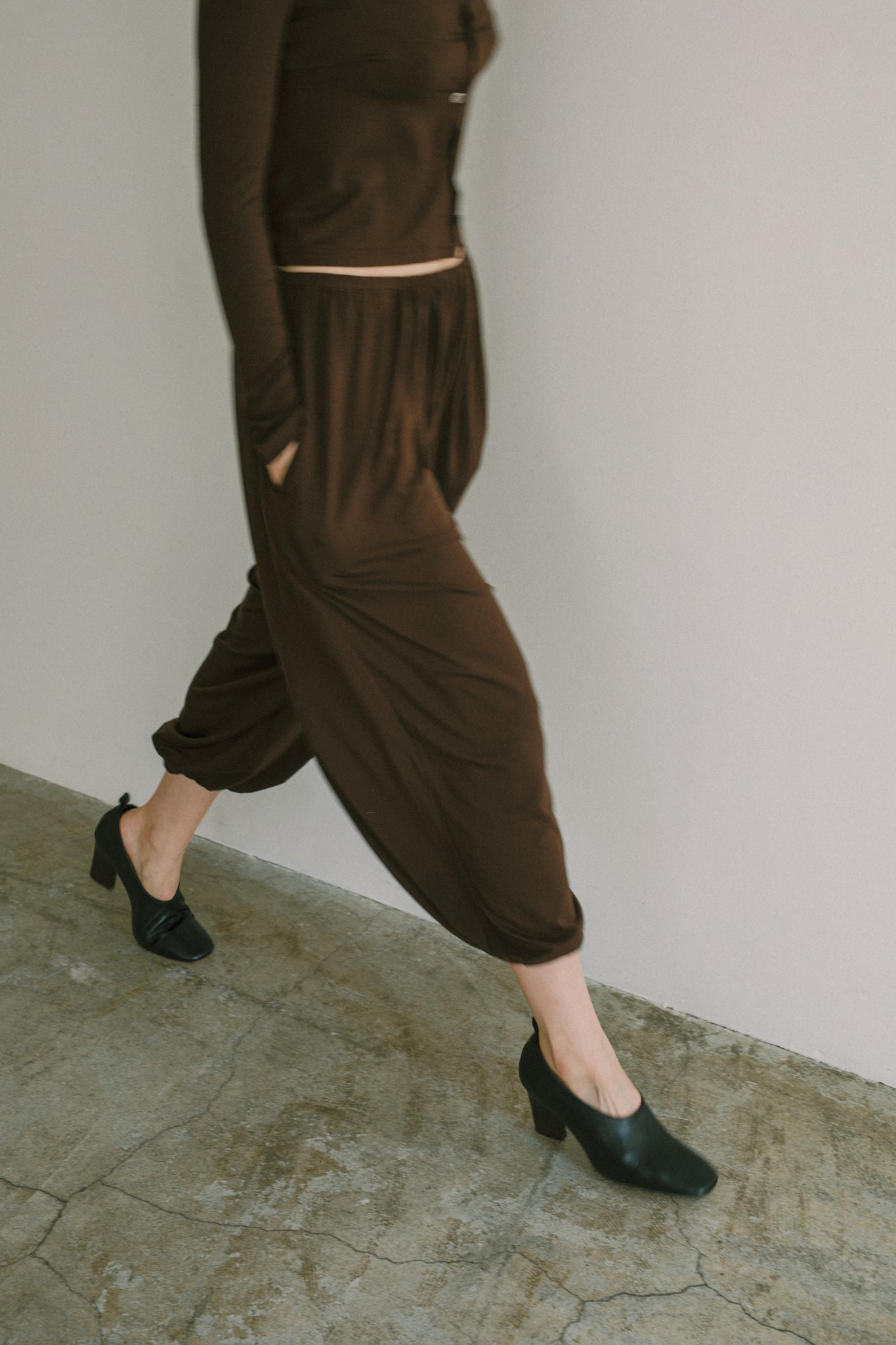 Eucalyptus Jersey Ankle Balloon Pants (ls72654P)