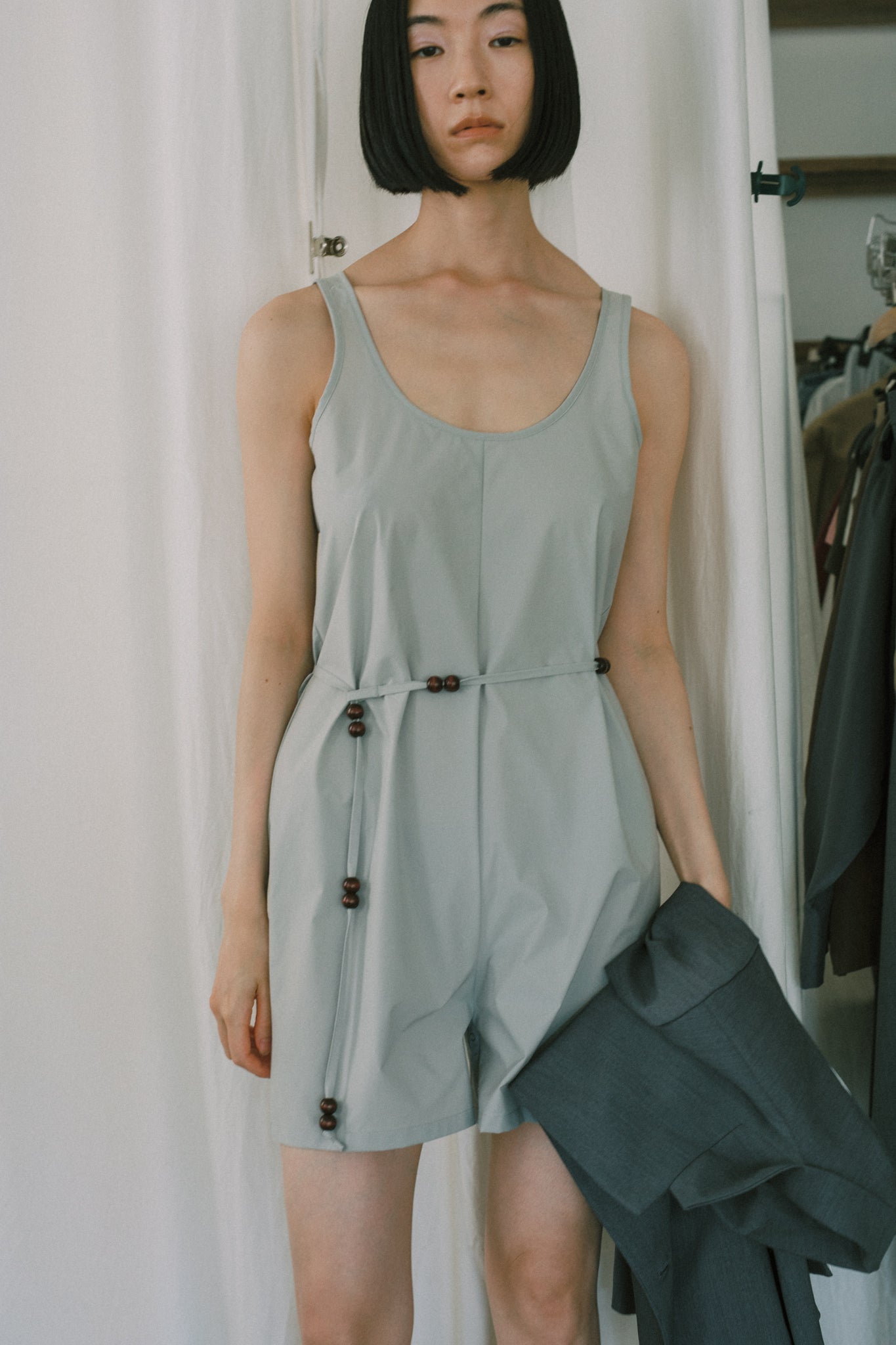 Water Side to Land Romper (ls72645P)