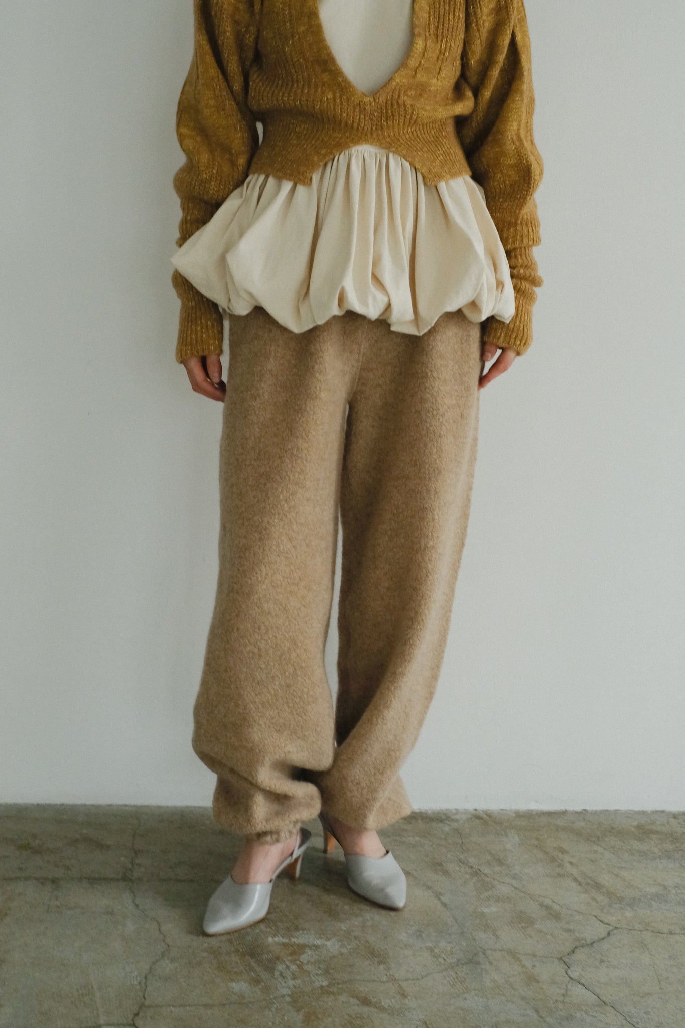 Wool Angola Pile Pajama Pants (ls44462P)