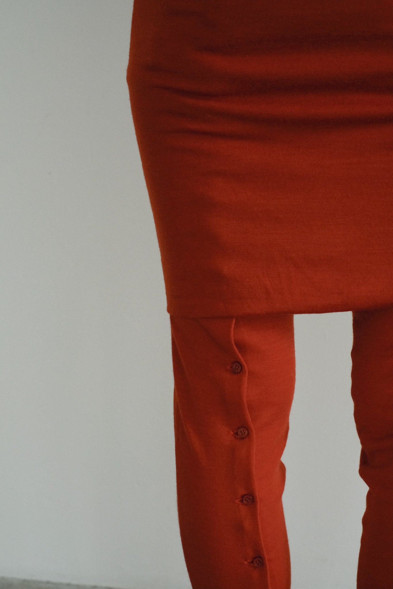 Wool Back Button Tights (ls44486P)