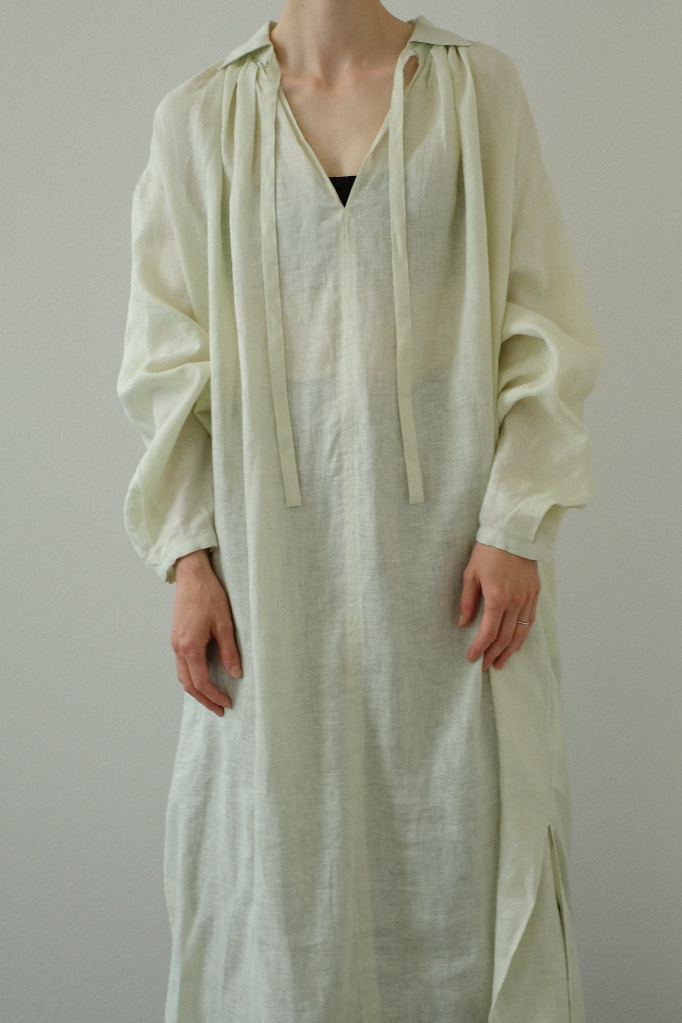 French Linen Back"O" Dress（ls11214D）
