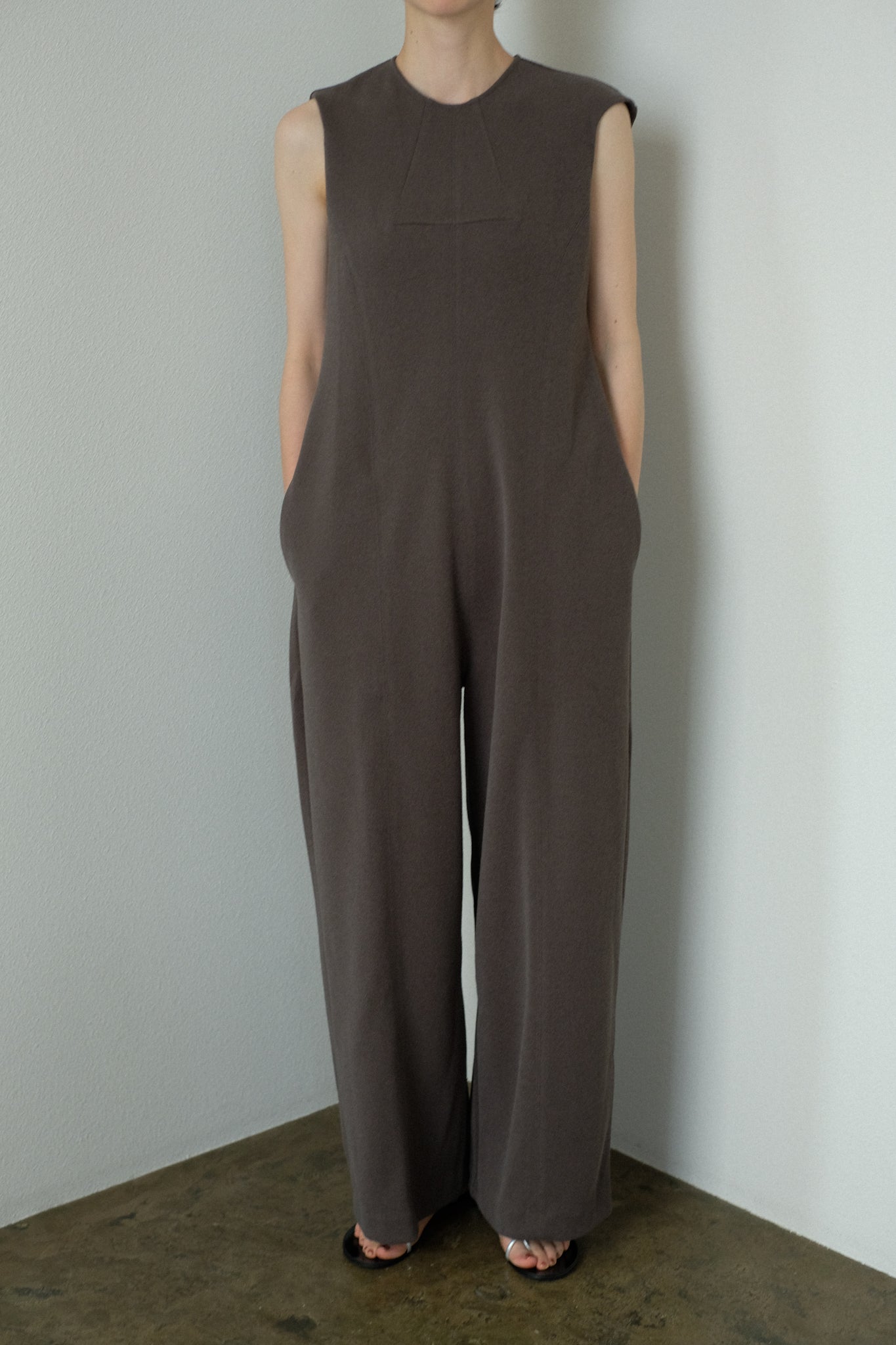 Boucle Wide Jumpsuit（ls22291P）