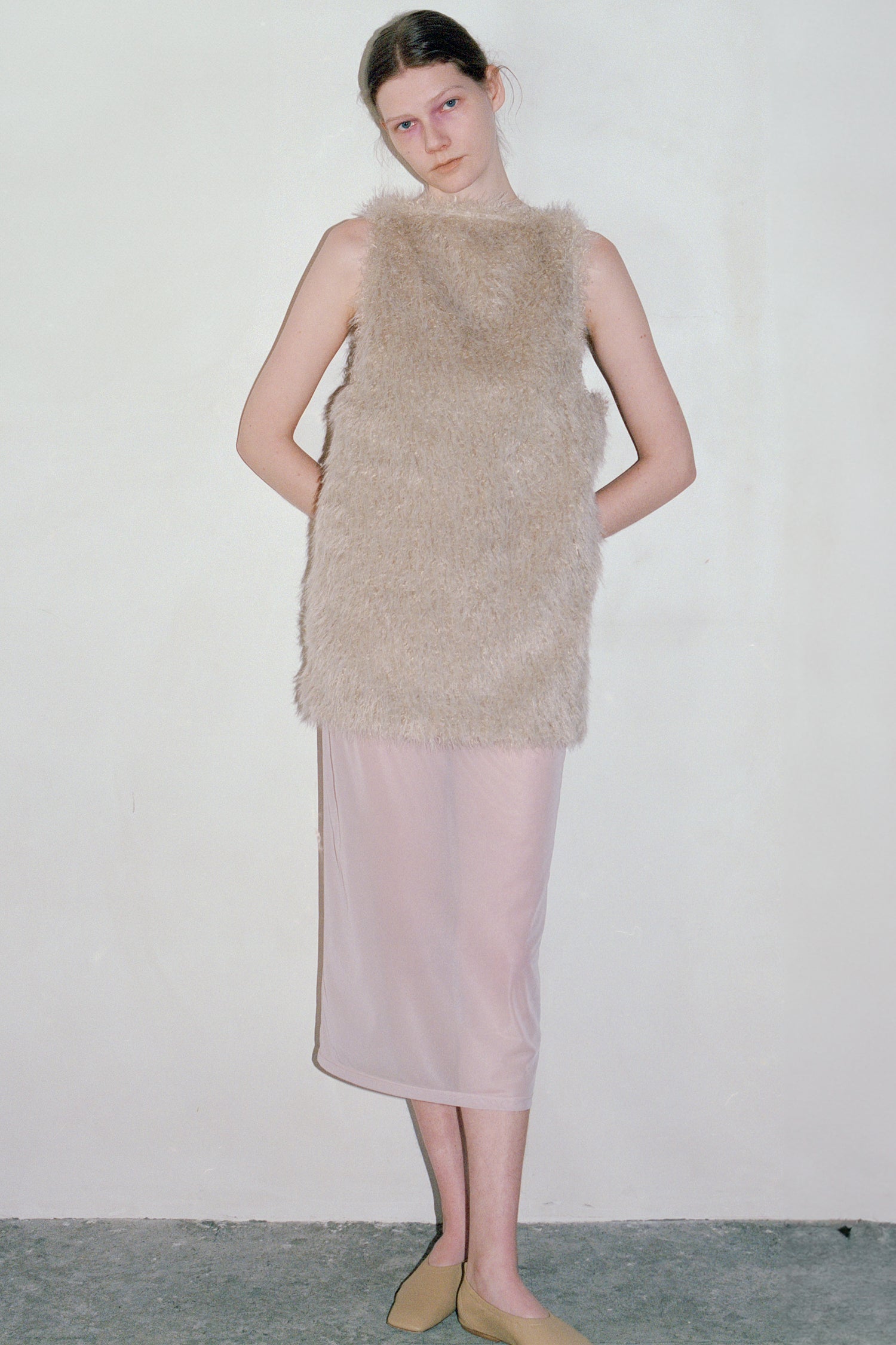 【展示会/後】Sheer Tricot Skirt With Inner (ls54547S) ¥29,700