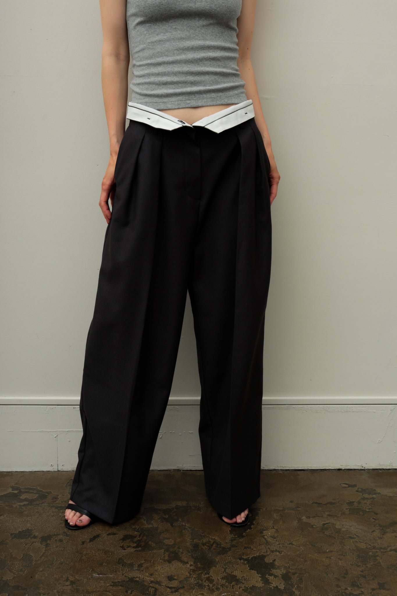 Marvelt 2tuck Slacks (ls44473P)