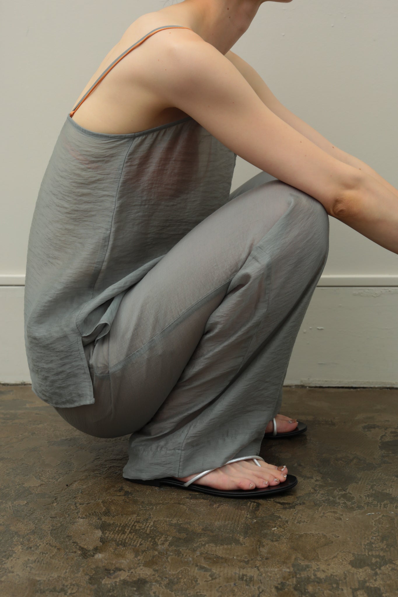 Sheer Wrinkle Relax Pants（ls42498P）