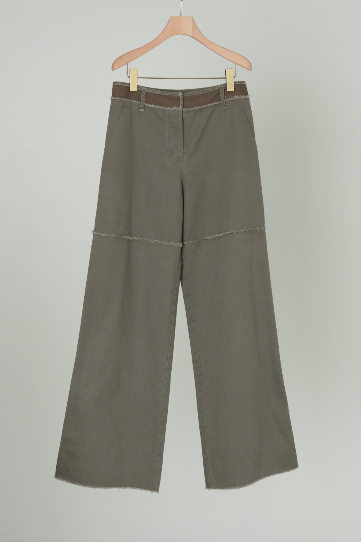 Cotton Dyed Twill Knee Switching Chinos (ls44487P)