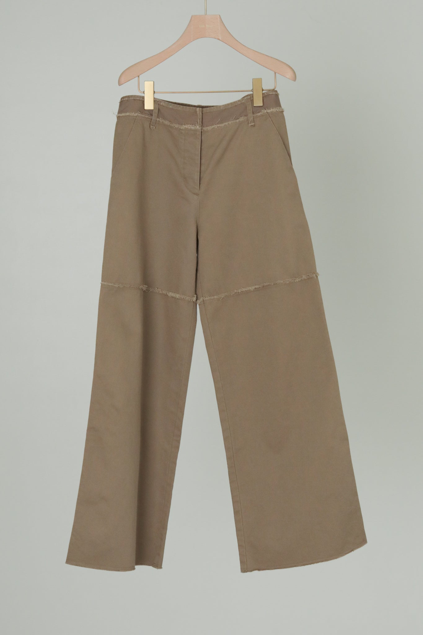 Cotton Dyed Twill Knee Switching Chinos (ls44487P)