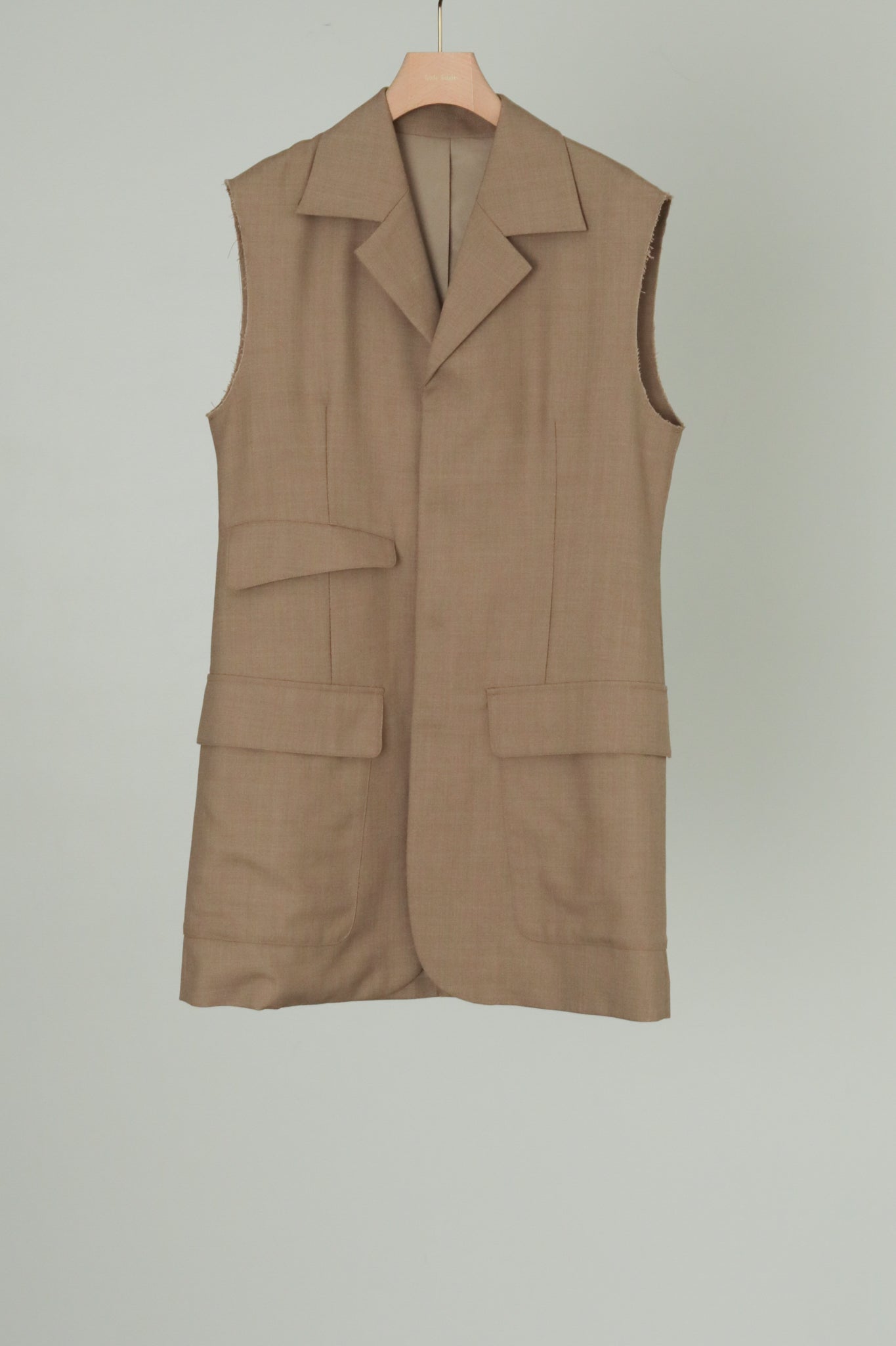Tailored Long Gilet (ls44463J)