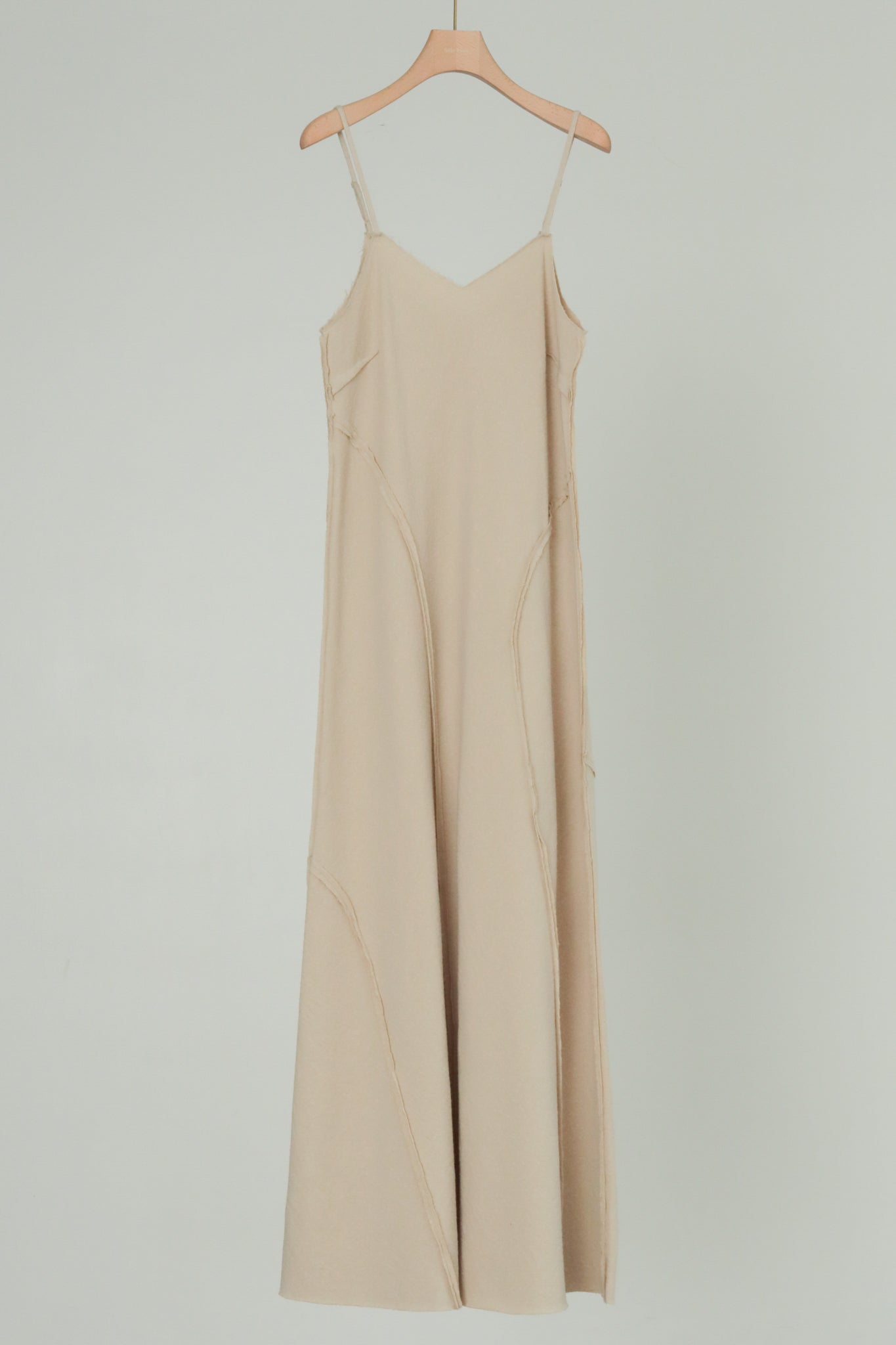 Crape Cotton Wool Patchwork Camisole Dress (ls44460D)