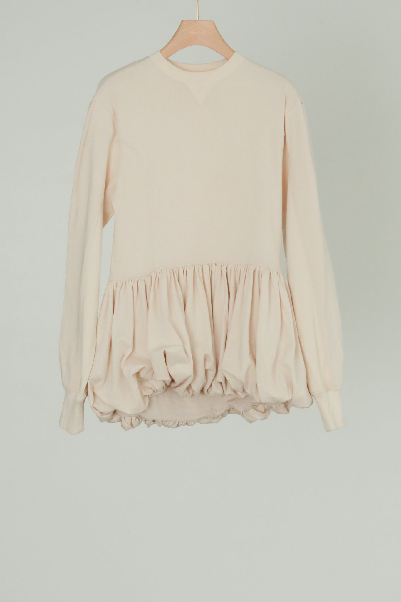 Balloon Hem Switching Tops (ls44465T)