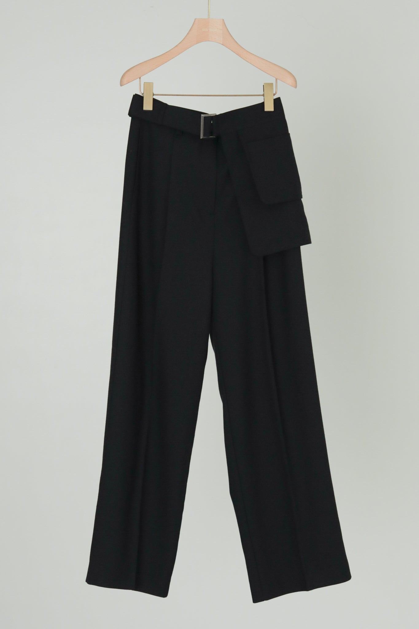 Waist Bag Belt Center Crease Slacks (ls44464P)