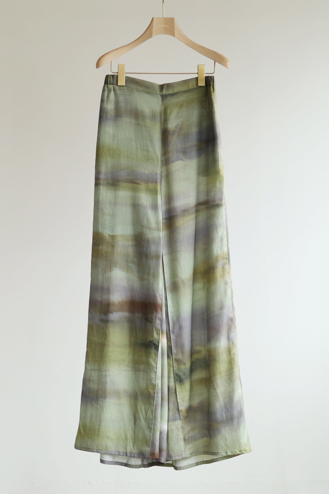 Watercolor Print Tucked Inside Wide Pants（ls11209P）