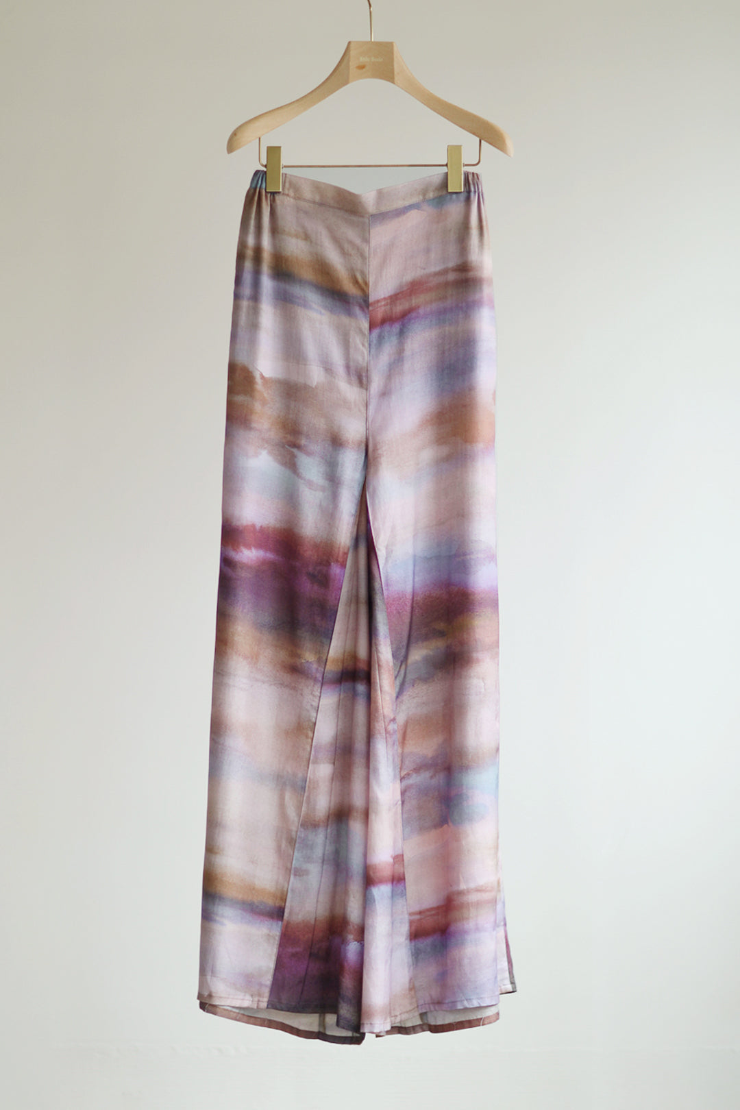 Watercolor Print Tucked Inside Wide Pants（ls11209P）