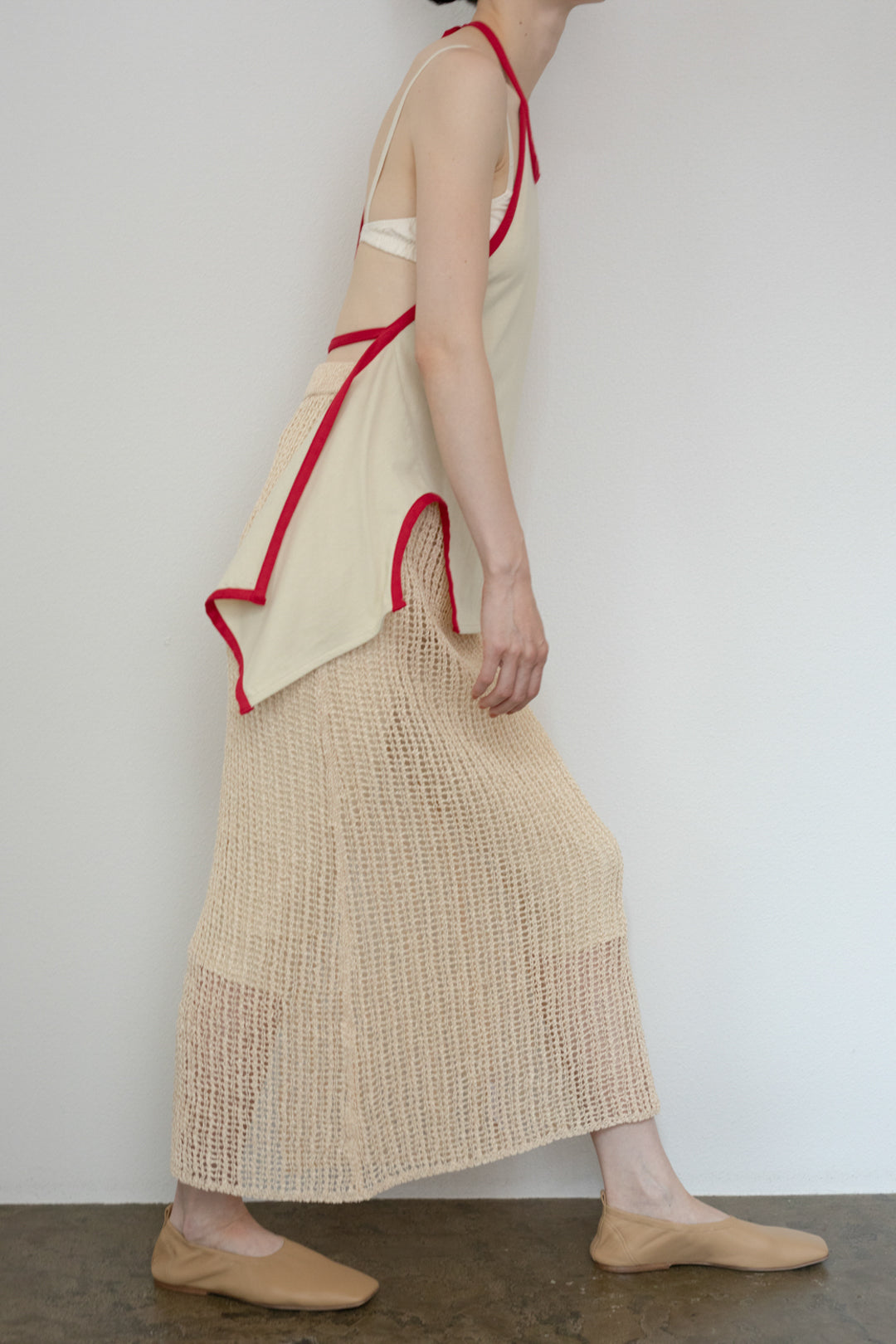 Tape Yarn Mesh Skirt（ls12226S）
