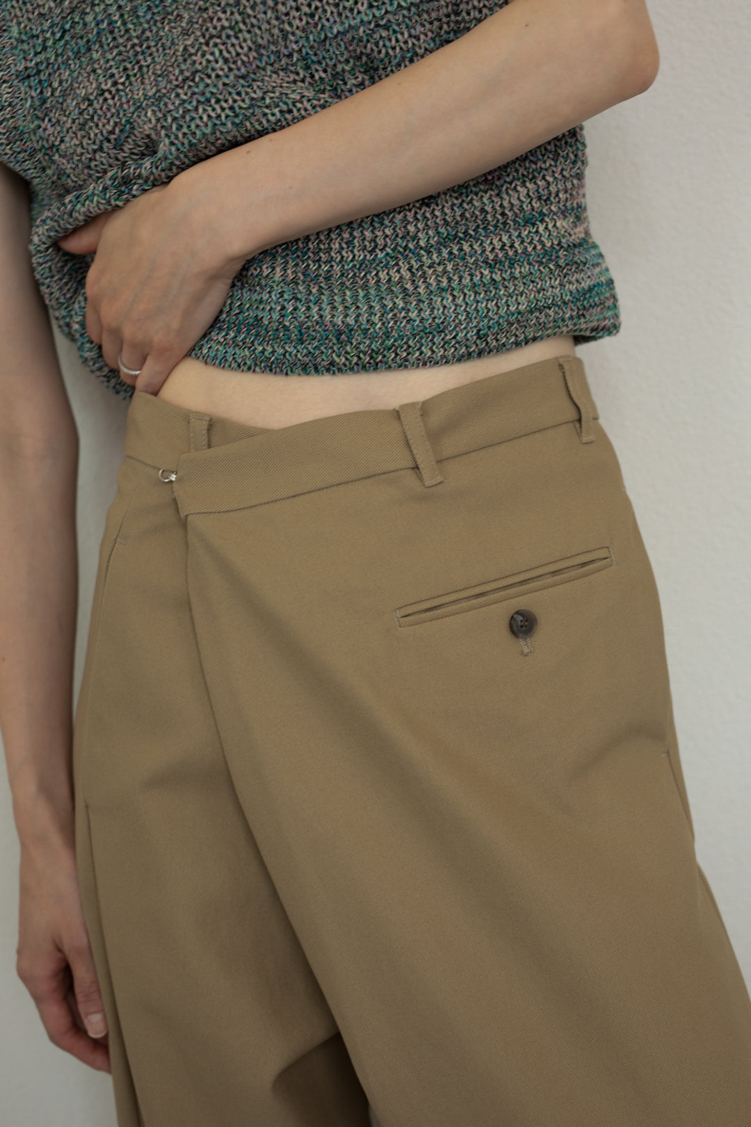Side Fold Wide Trousers (ls42423P)