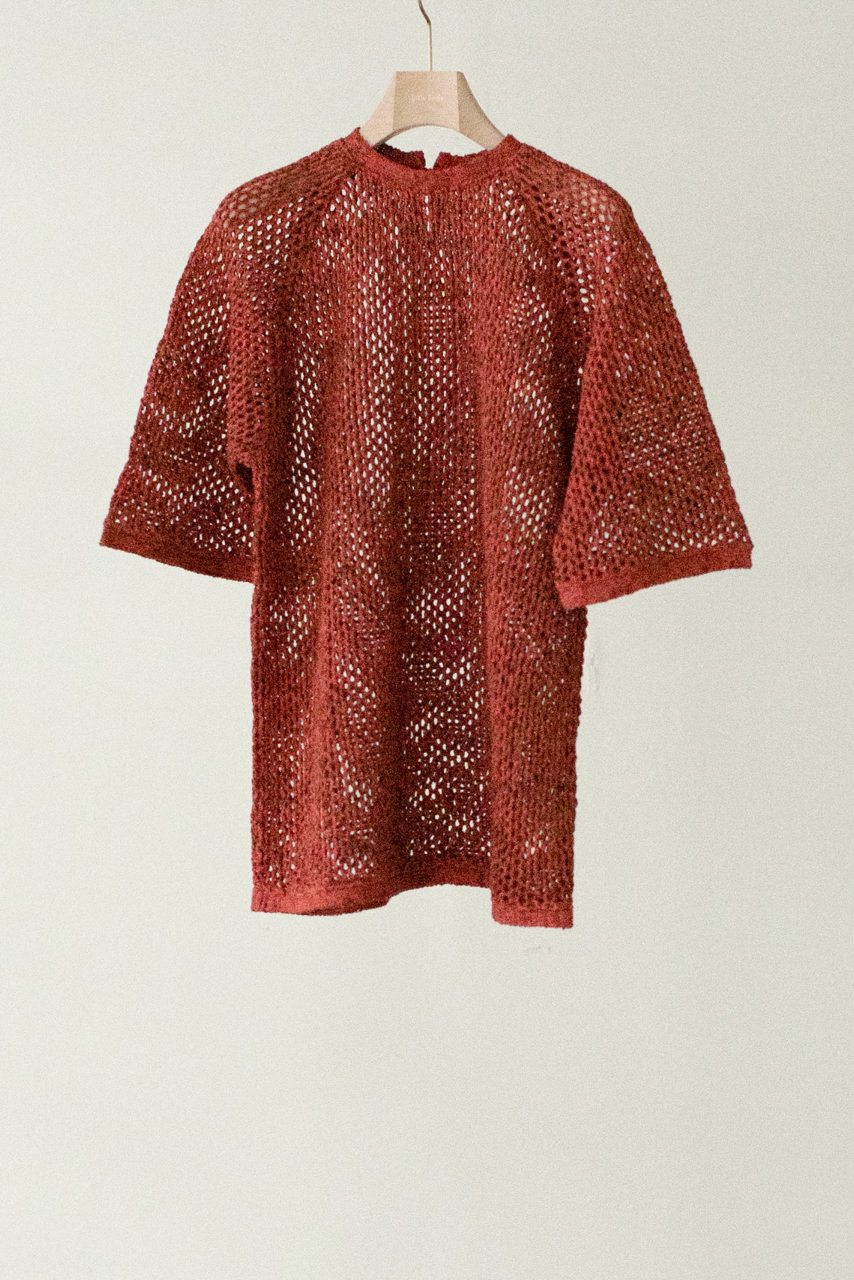 Cotton Gima Mesh Knit Big T-shirt (ls32371K)