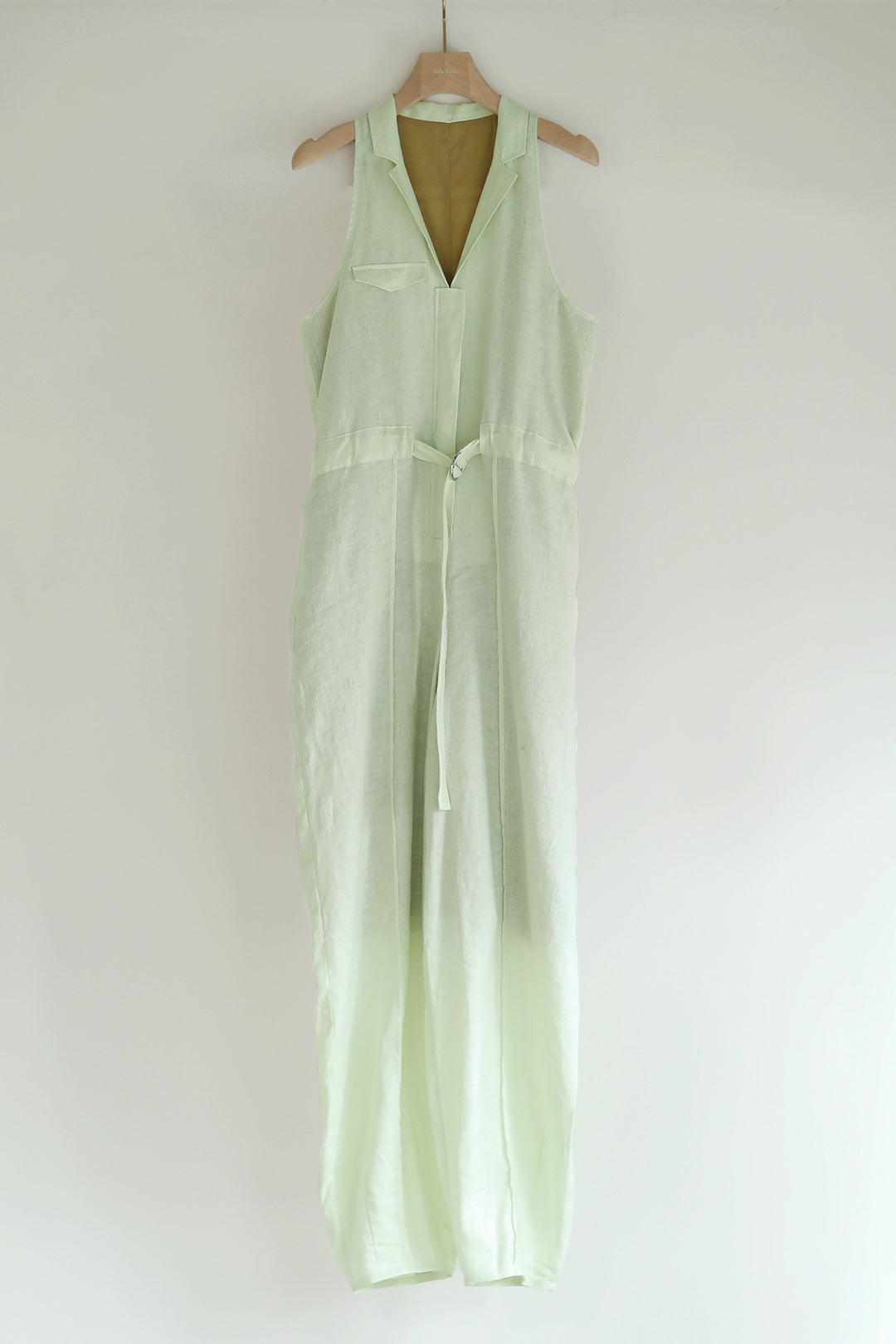 French Linen Tailor Sleeveless Jumpsuit（ls11219P）