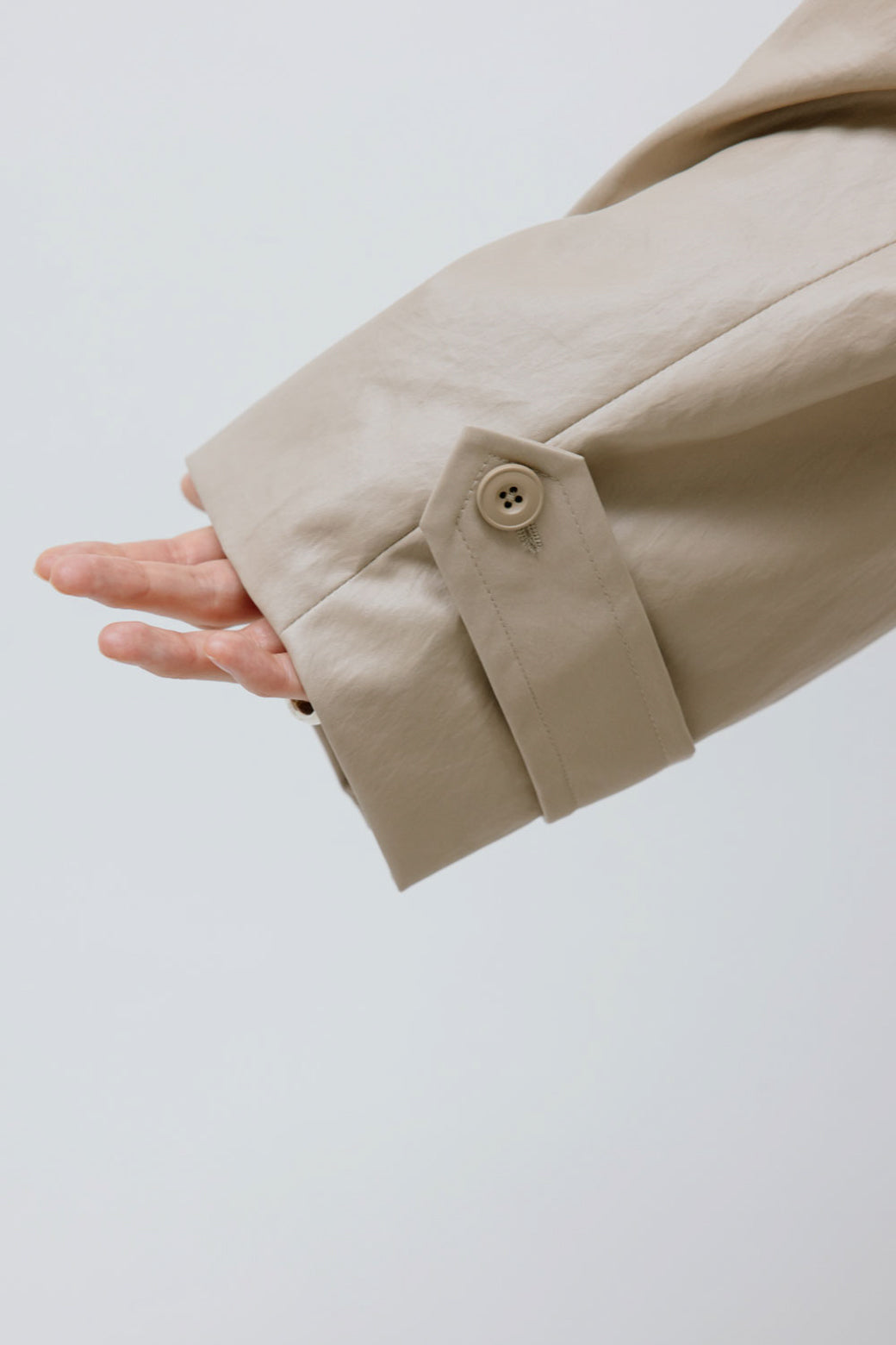 【Studio Doe】Faux Leather Lightweight Trench Coat(DN-259OTC10)