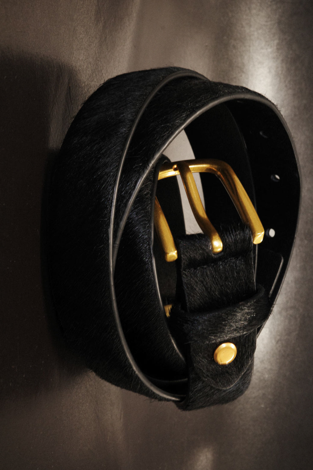 【Studio Doe】Horsehair Leather Belt(DN-259LBE15-RGO-F0)