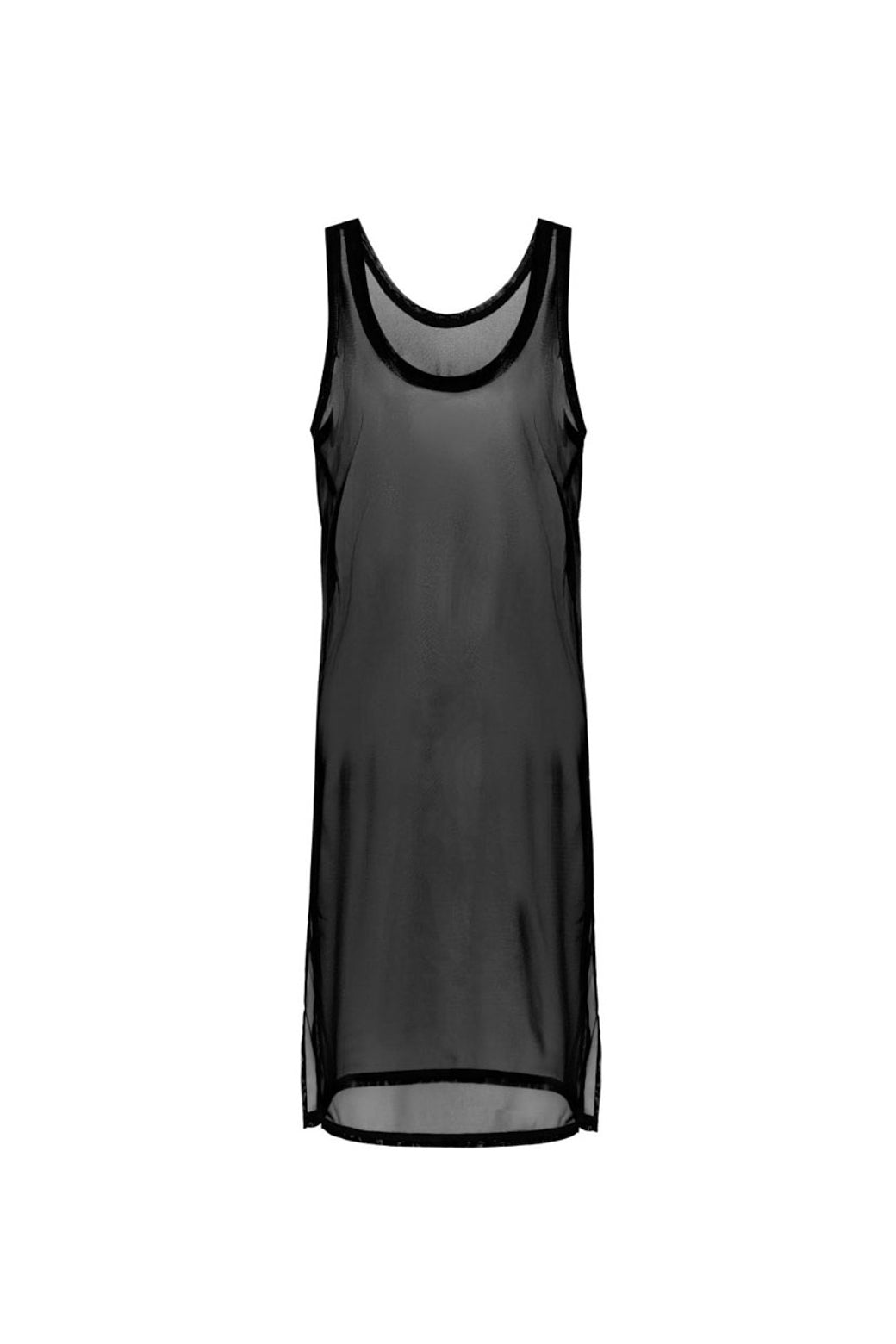 【Studio Doe】Sleeveless Side Slit Sheer Top(LD-259OVT44)