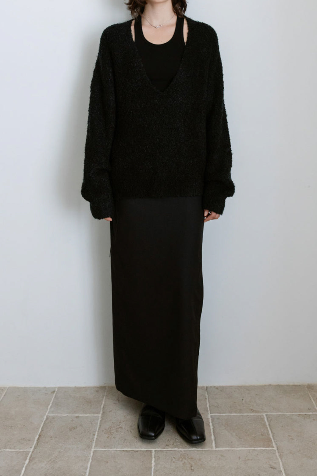 【Studio Doe】Zipper Slit Skirt(DN-25JOLK06)