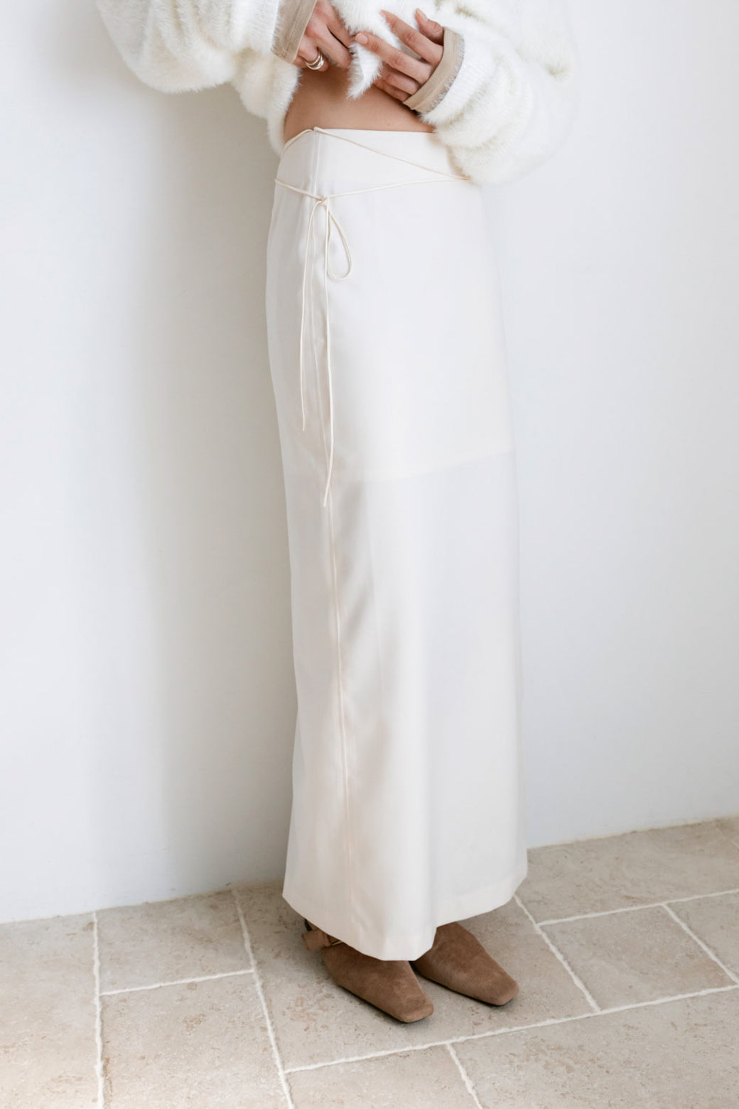 【Studio Doe】Zipper Slit Skirt(DN-25JOLK06)